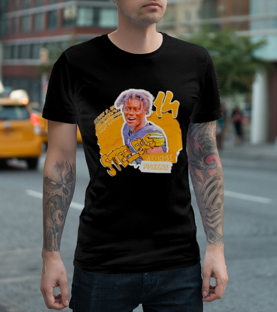 George Pickens Steelers 14 Football Player T-Shirt