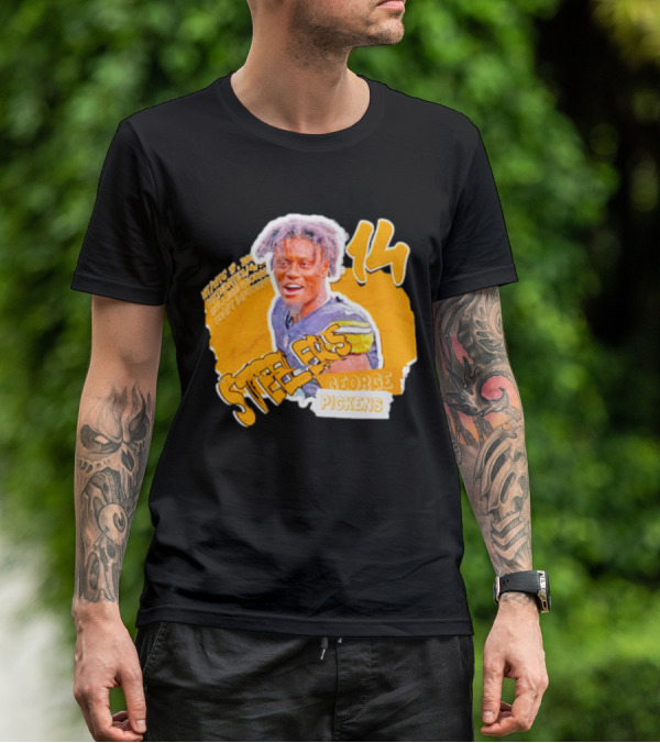 George Pickens Steelers 14 Football Player T-Shirt