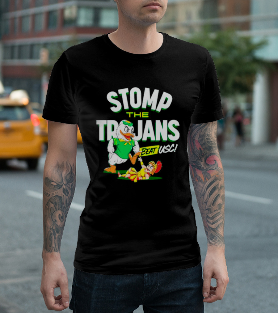 Oregon Ducks Stomp The Trojans Beat USC Victory T-Shirt
