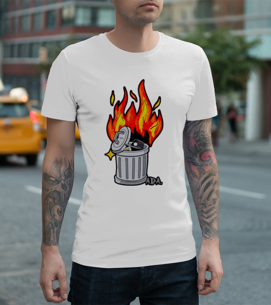 Pittsburgh Pictionary Trash Fire ADA Flames T-Shirt