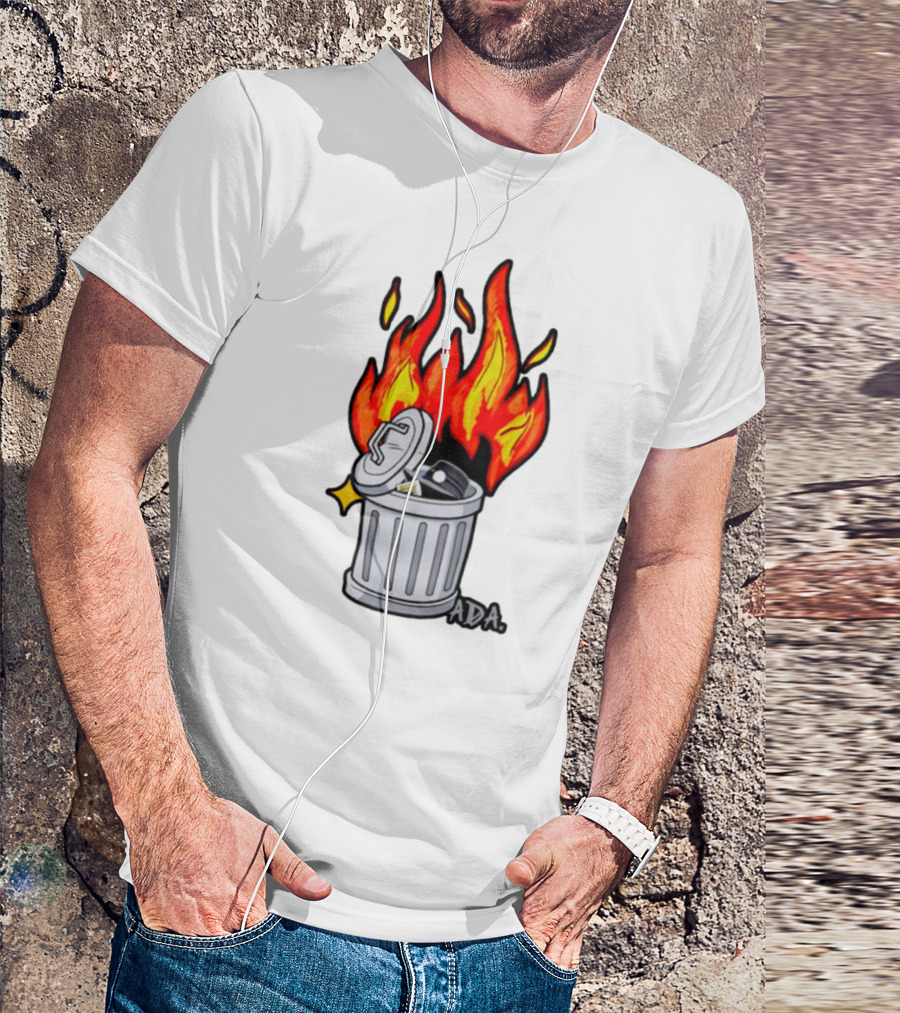 Pittsburgh Pictionary Trash Fire ADA Flames T-Shirt
