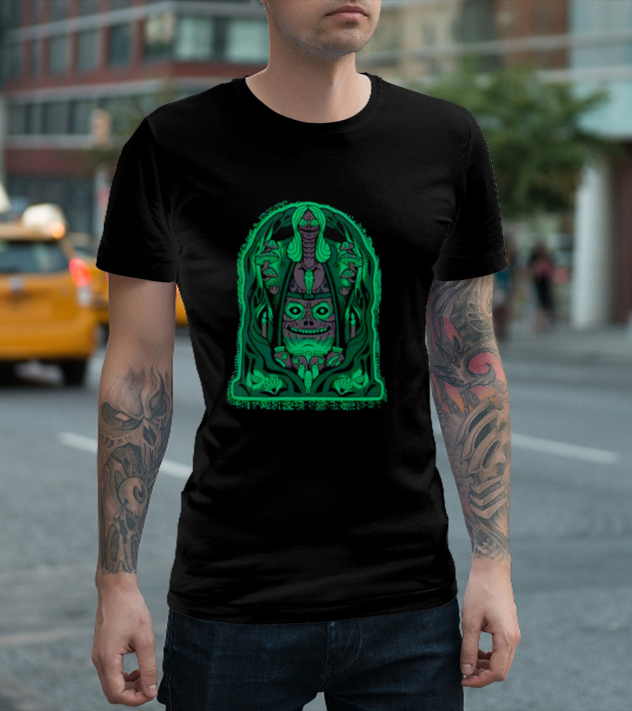 Welcome to Ligament Manor Haunted Mansion Gothic Horror Green Glow Mystical Creature T-Shirt