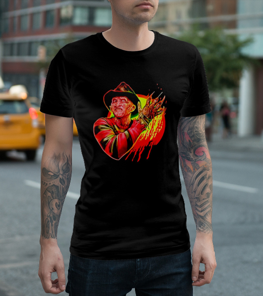 Freddy Krueger Fright Rags Freddy Slashed Retro Horror T-Shirt