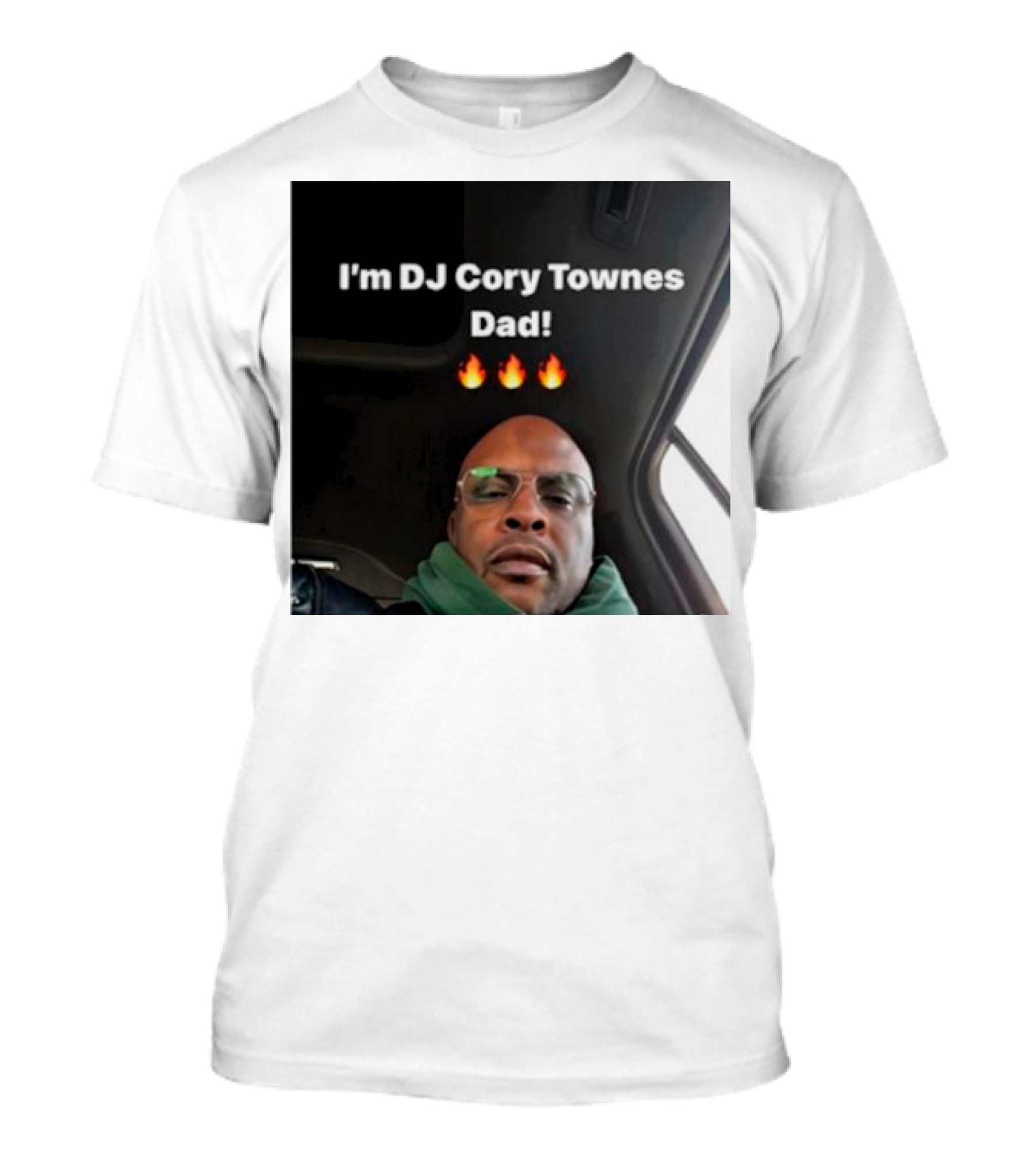I’m DJ Cory Townes Dad Flames Emojis T-Shirt