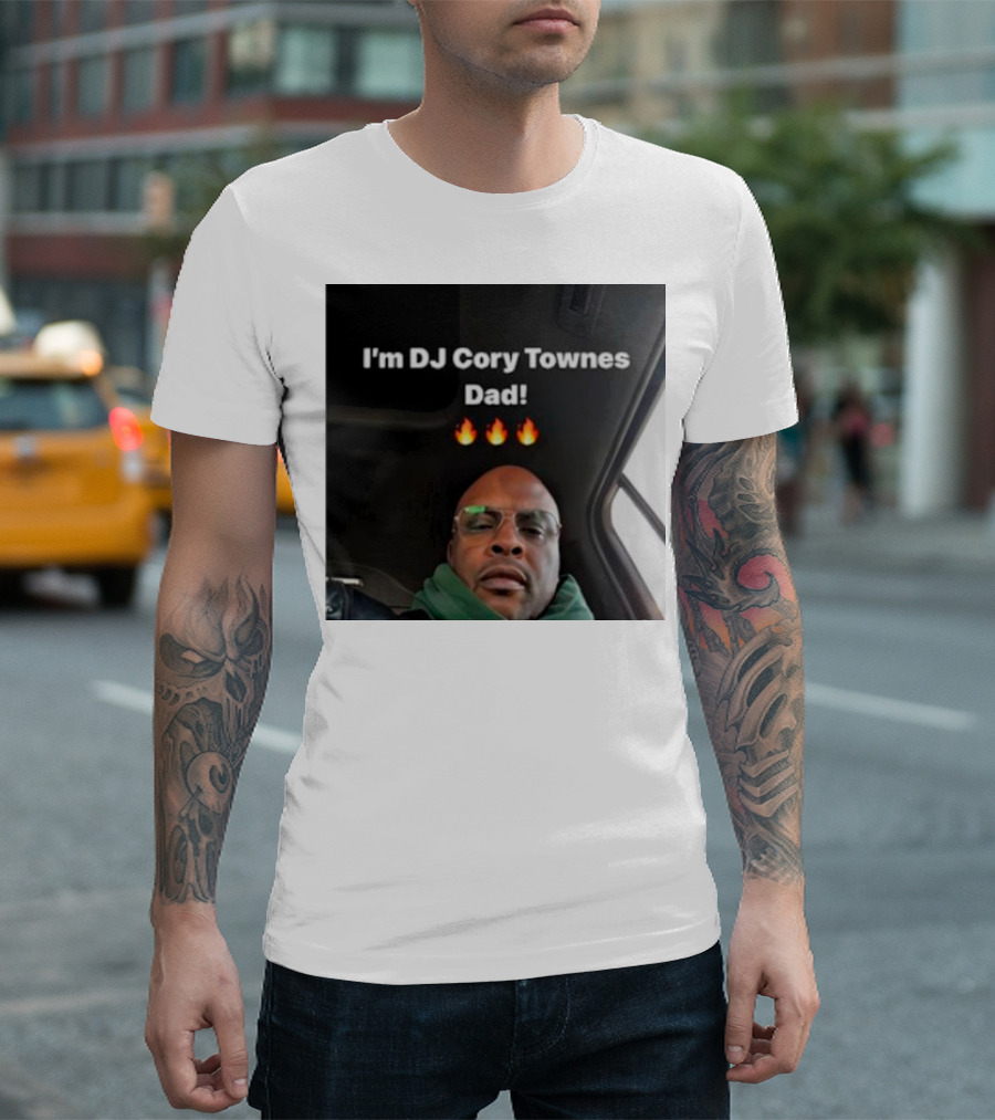 I’m DJ Cory Townes Dad Flames Emojis T-Shirt
