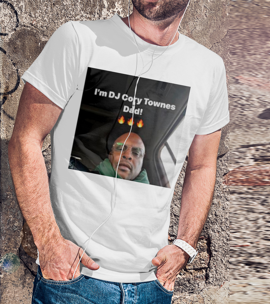 I’m DJ Cory Townes Dad Flames Emojis T-Shirt