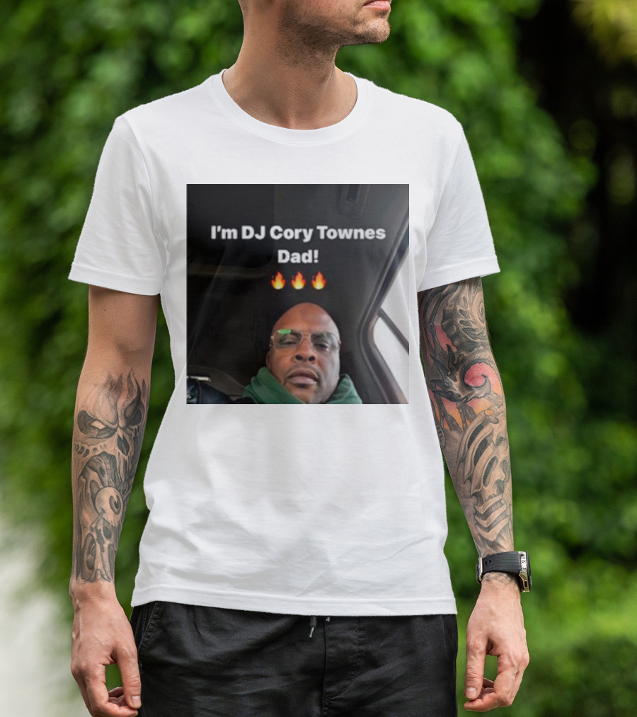 I’m DJ Cory Townes Dad Flames Emojis T-Shirt