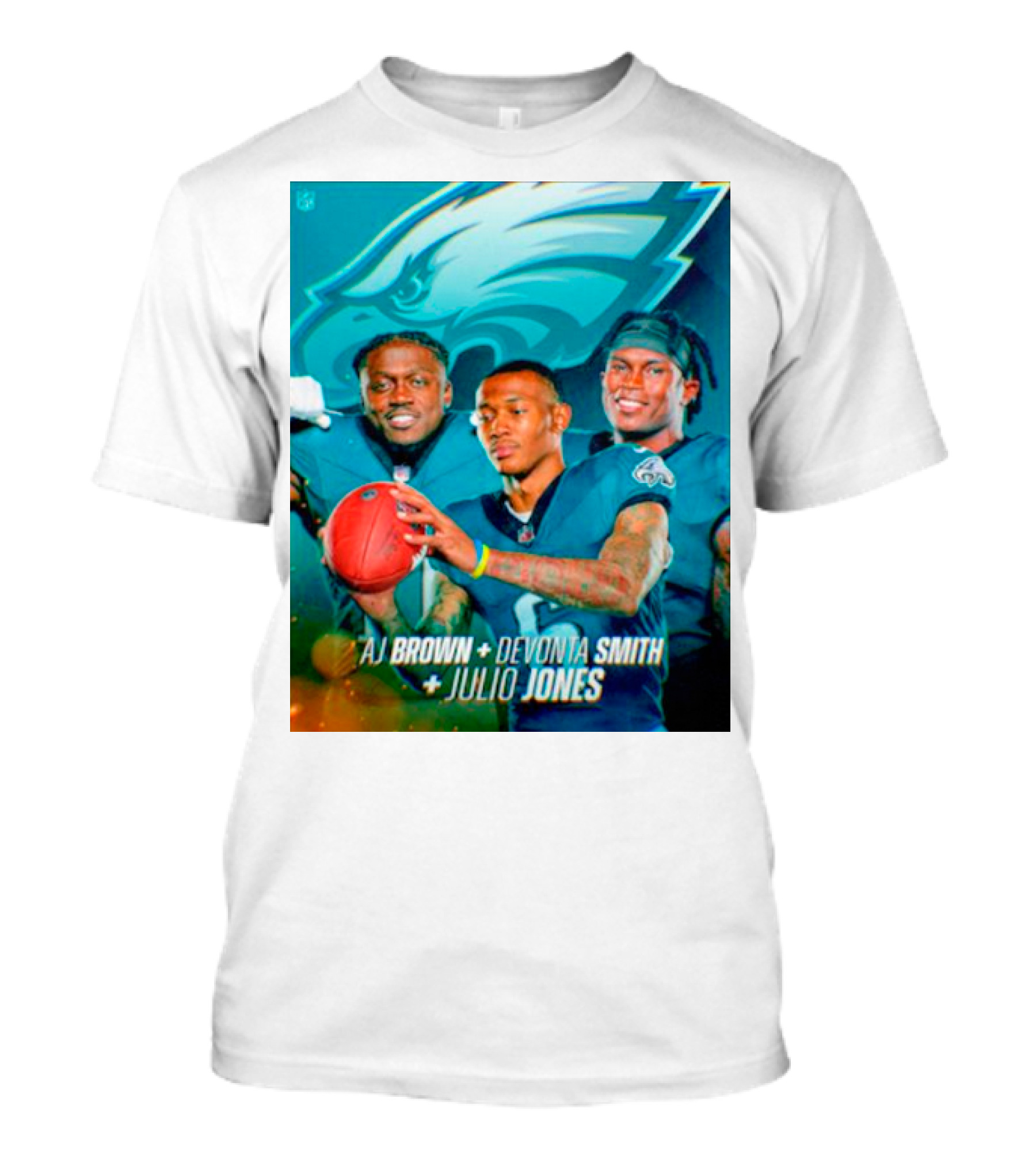 Philadelphia Eagles AJ Brown Devonta Smith Julio Jones Team T-Shirt