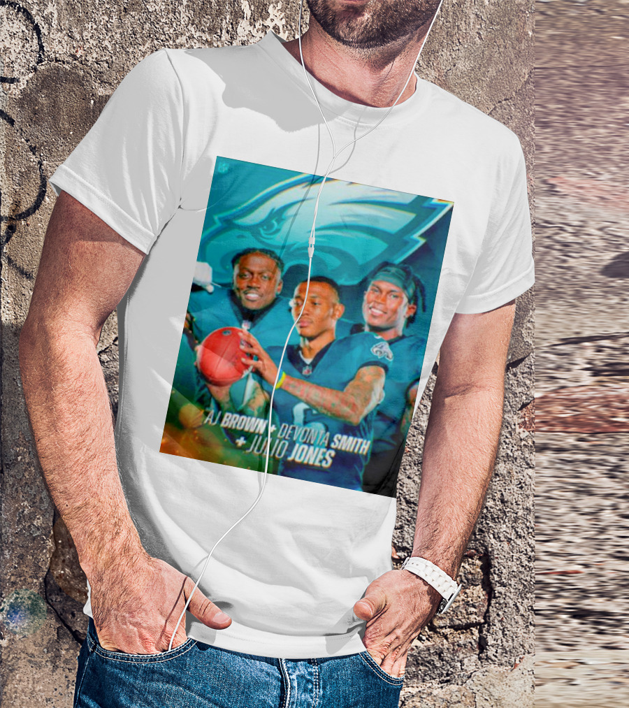 Philadelphia Eagles AJ Brown Devonta Smith Julio Jones Team T-Shirt