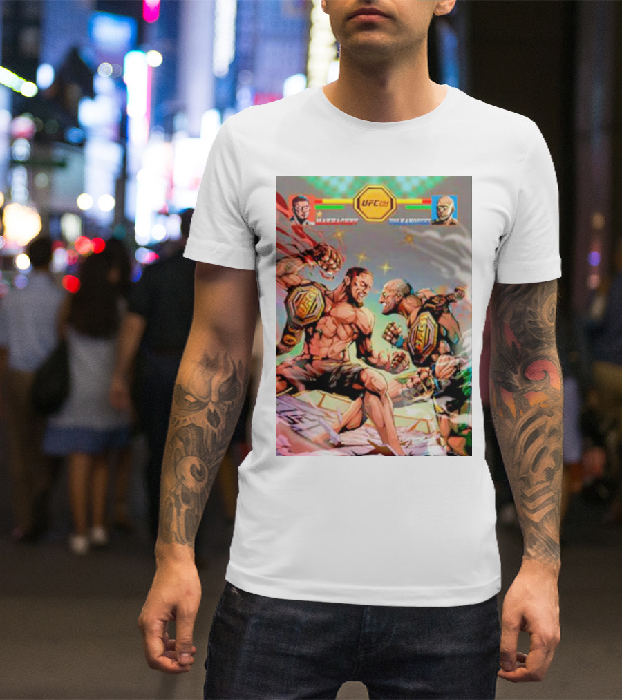 Makhachev Vs Volkanovski UFC 294 Showdown Champion Belts Combat T-Shirt