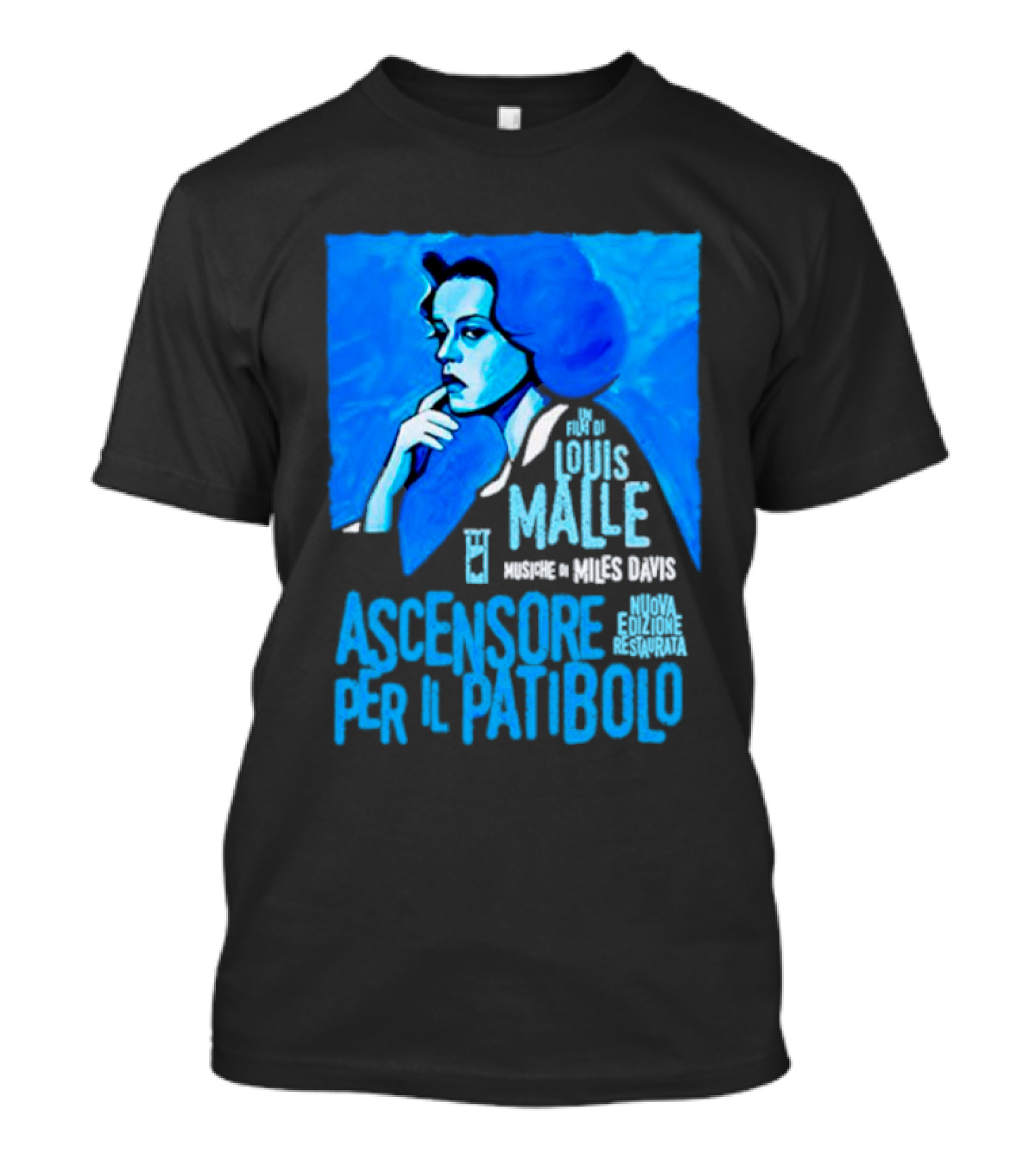 Un Film Di Louis Malle Musiche Di Miles Davis Ascensore Per Il Patibolo Nuova Edizione Restaurata T-Shirt