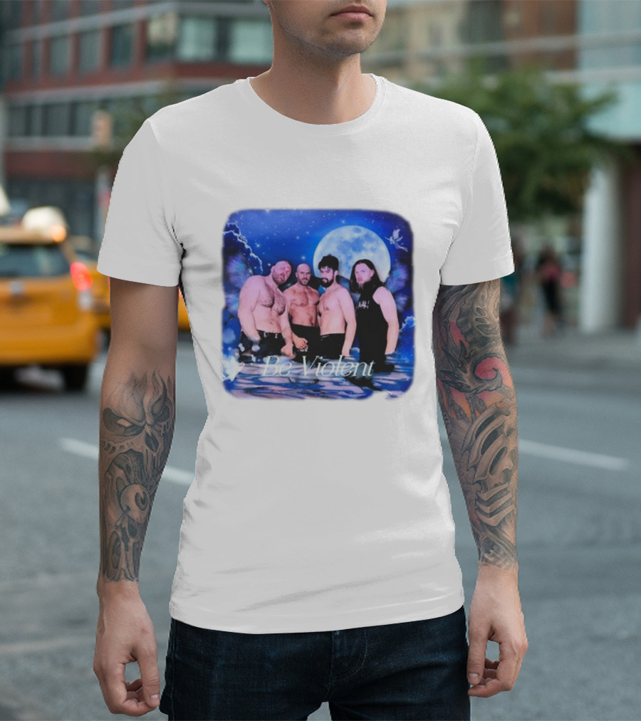 Be Violent Claudio Castagnoli And Friends Moonlight Fantasy T-Shirt