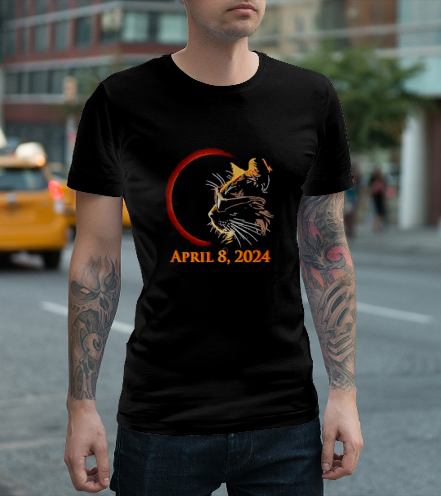 April 8 2024 Cat Eclipse T-Shirt