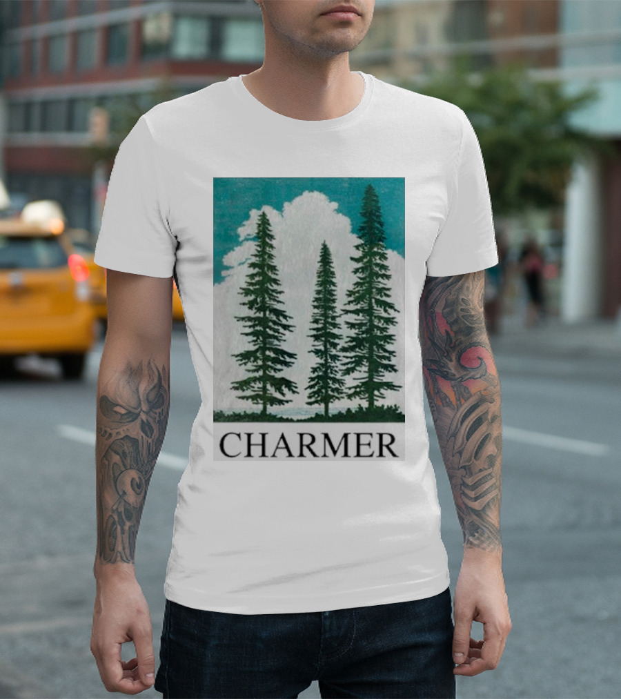 Charmer Pine Trees Forest Scene T-Shirt