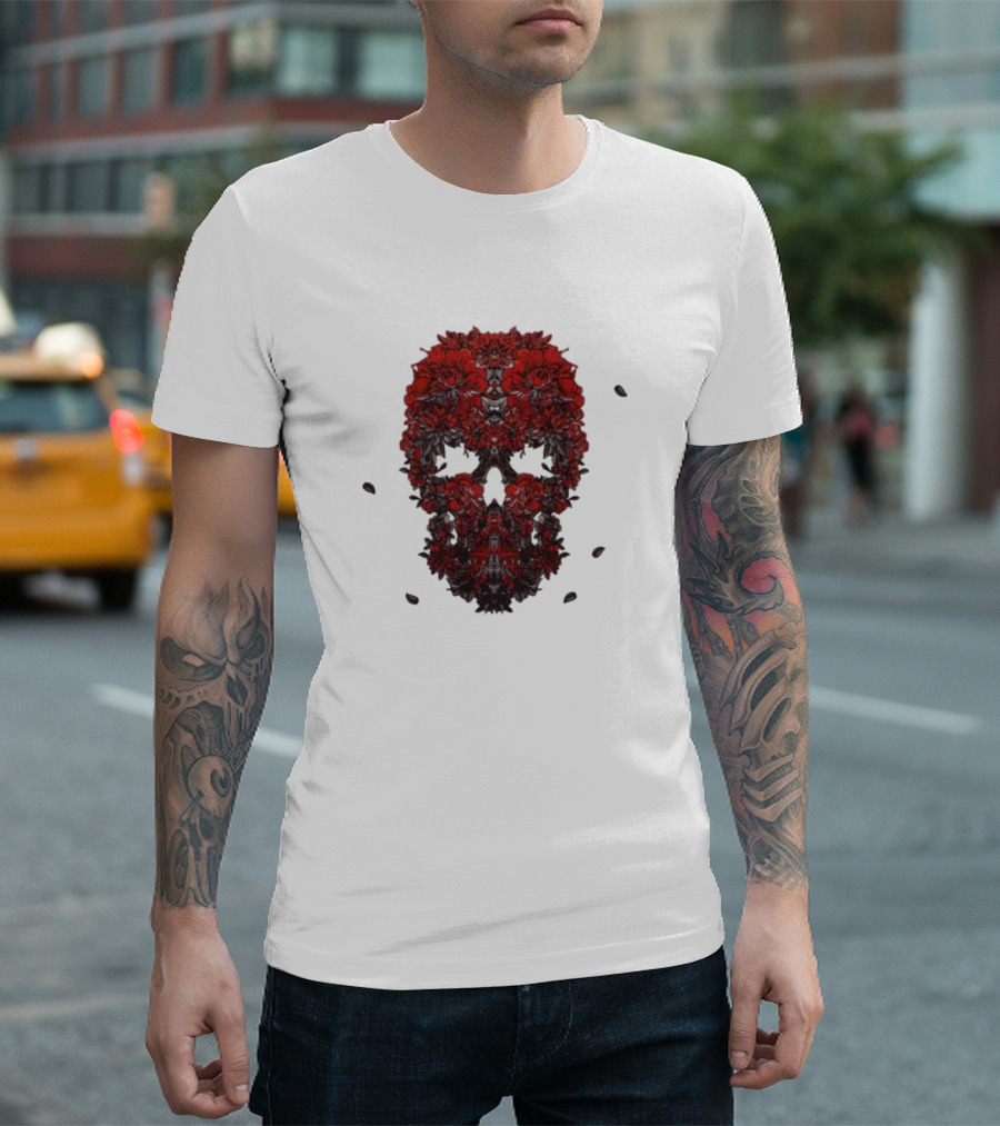 Kai Wachi Floral Skull T-Shirt