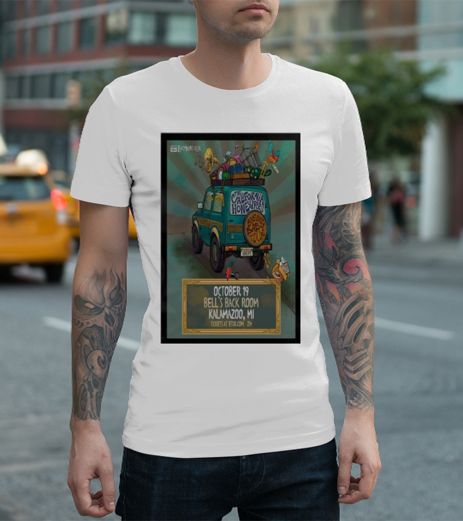 The California Honeydrops Big Bad Tour October 19 Bell's Back Room Kalamazoo MI T-Shirt