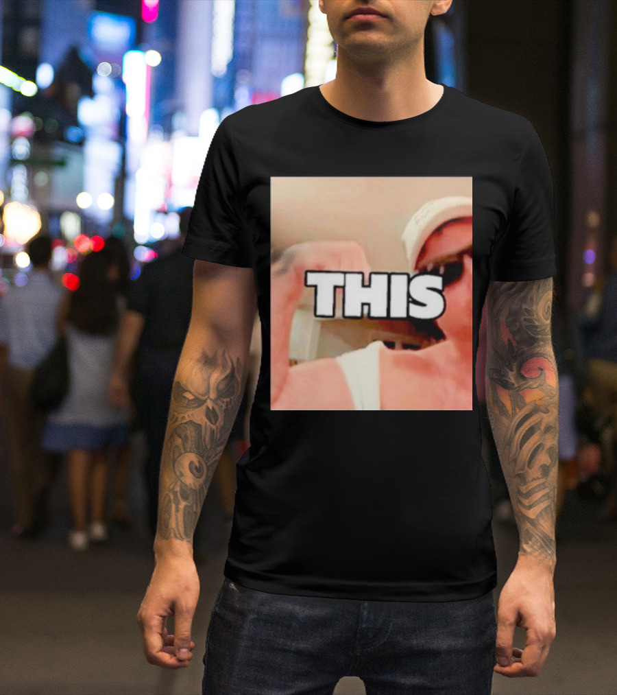 Dave Portnoy This Elio Imbornone Sunglasses Flexing T-Shirt