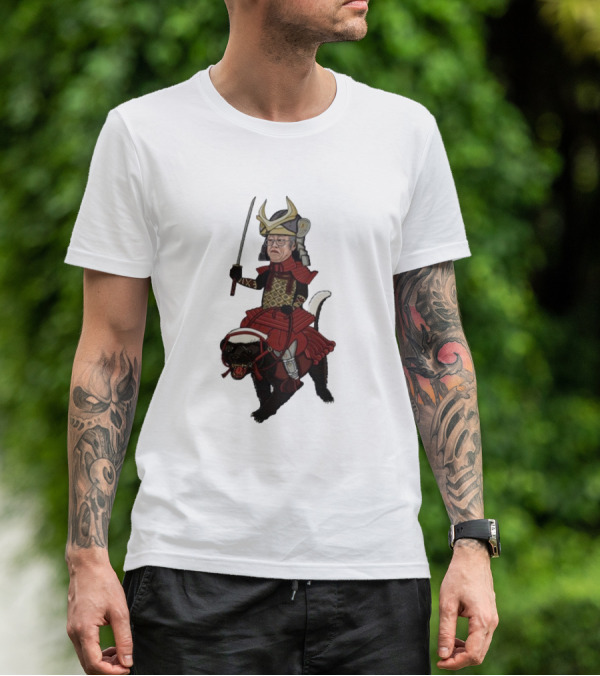 Samurai Satoshi Riding Armored Animal T-Shirt