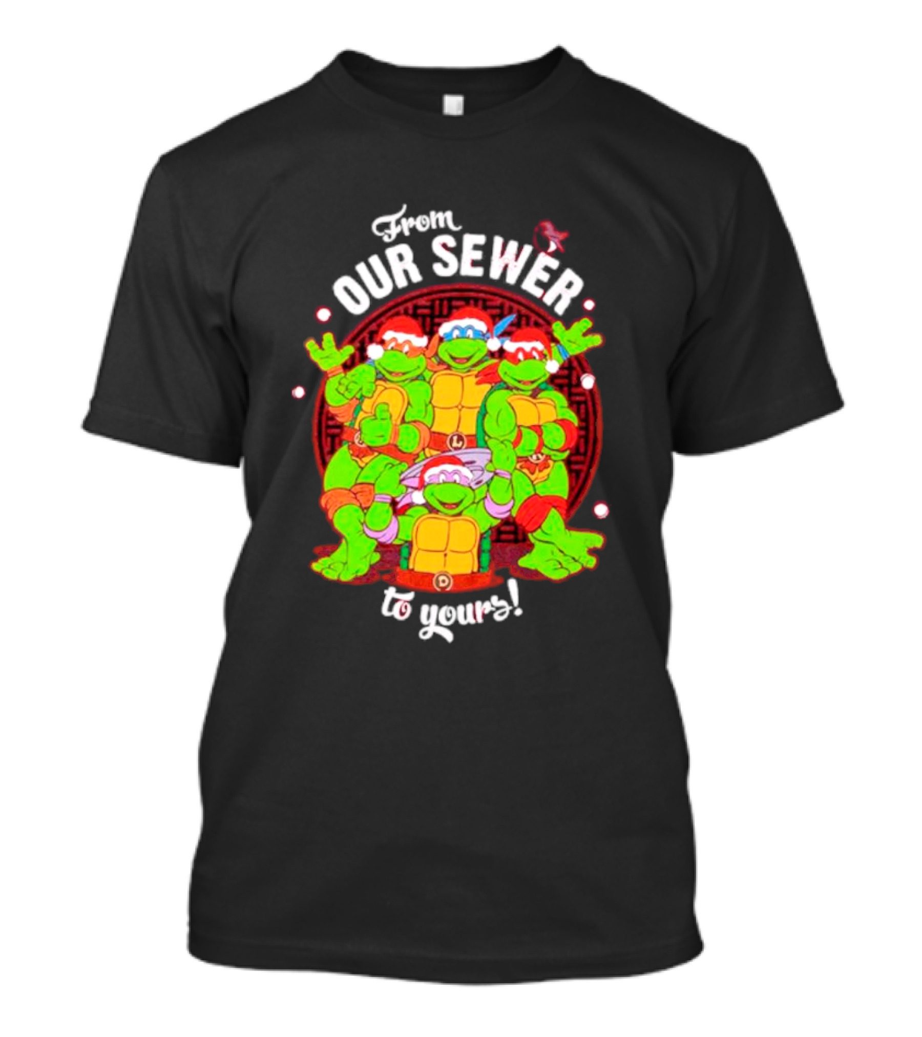 Teenage Mutant Ninja Turtles From Our Sewer To Yours Pizza Party Circular T-Shirt