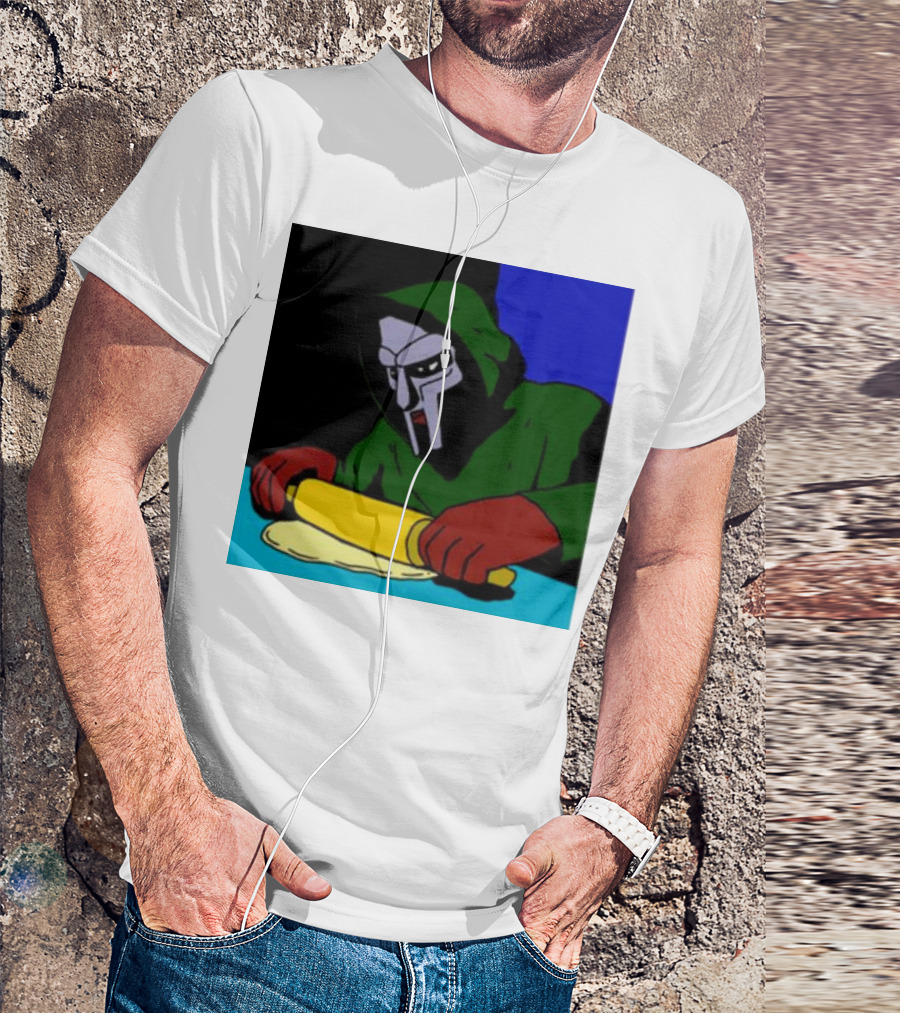 Mf Doom Bistro Rolling Dough Masked Chef Scene T-Shirt