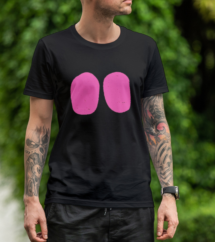 Night Rider Eyes Neon Pink Ovals T-Shirt