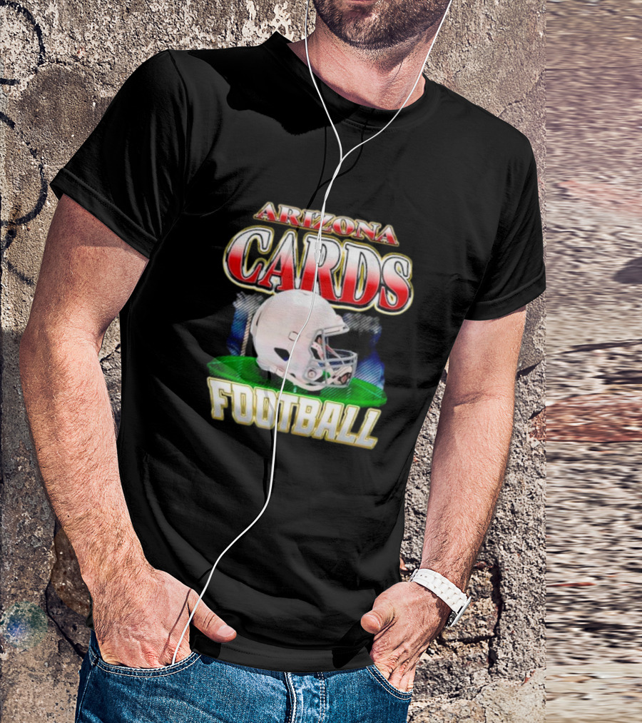 ARIZONA CARDS FOOTBALL HELMET SPORTS FAN GEAR T-Shirt
