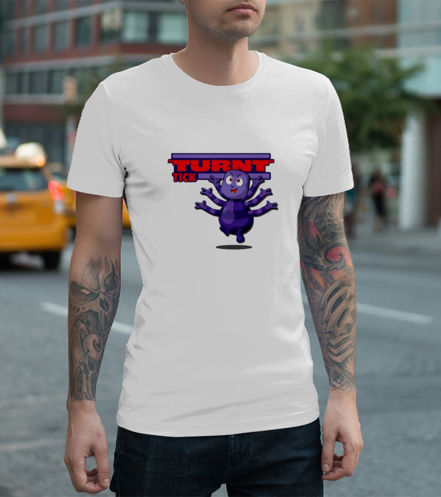 Turnt Tick Character Purple Cartoon T-Shirt