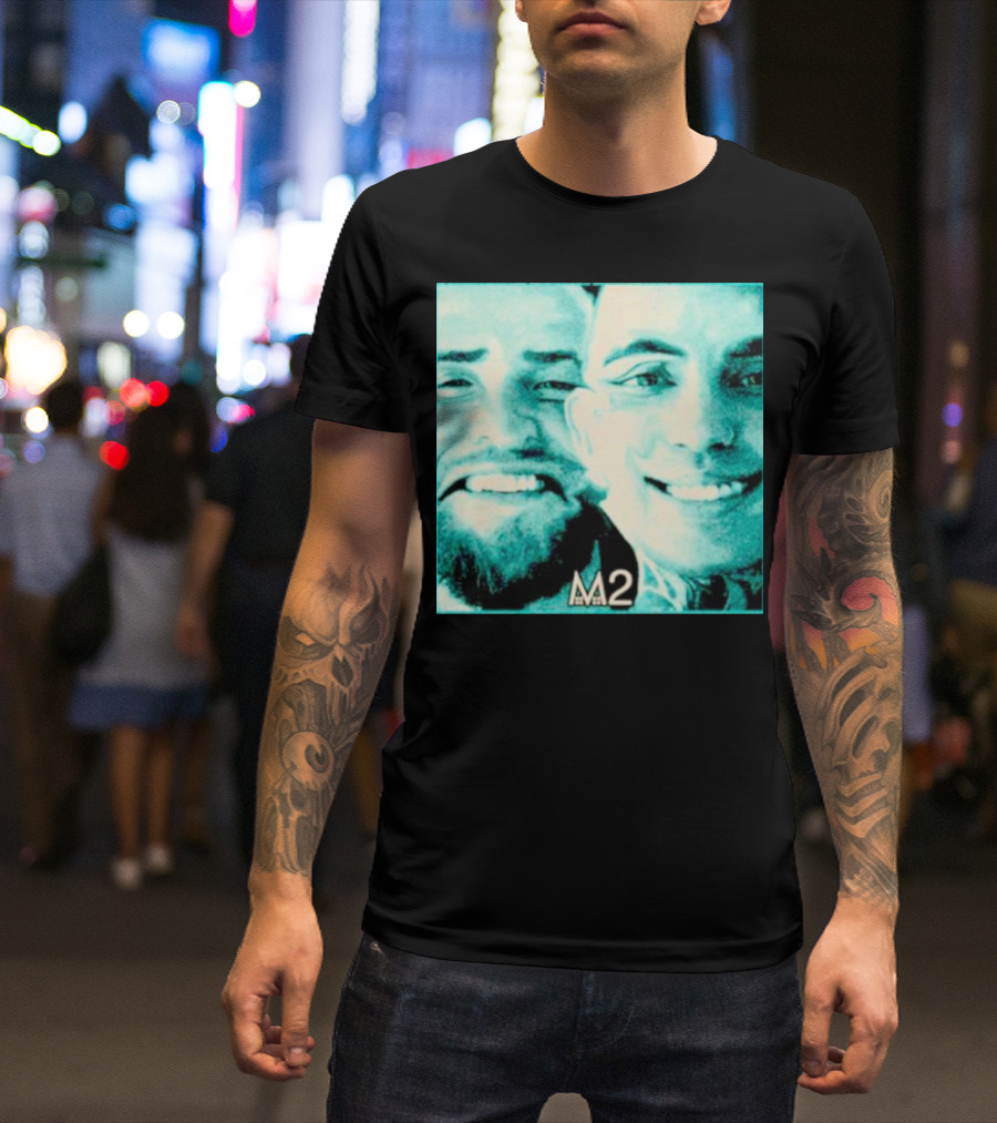 Mansionz M2 Album Cover Image With Smiling Duo T-Shirt