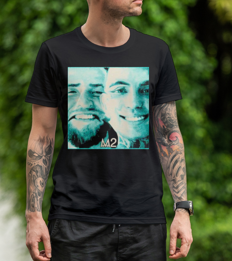 Mansionz M2 Album Cover Image With Smiling Duo T-Shirt