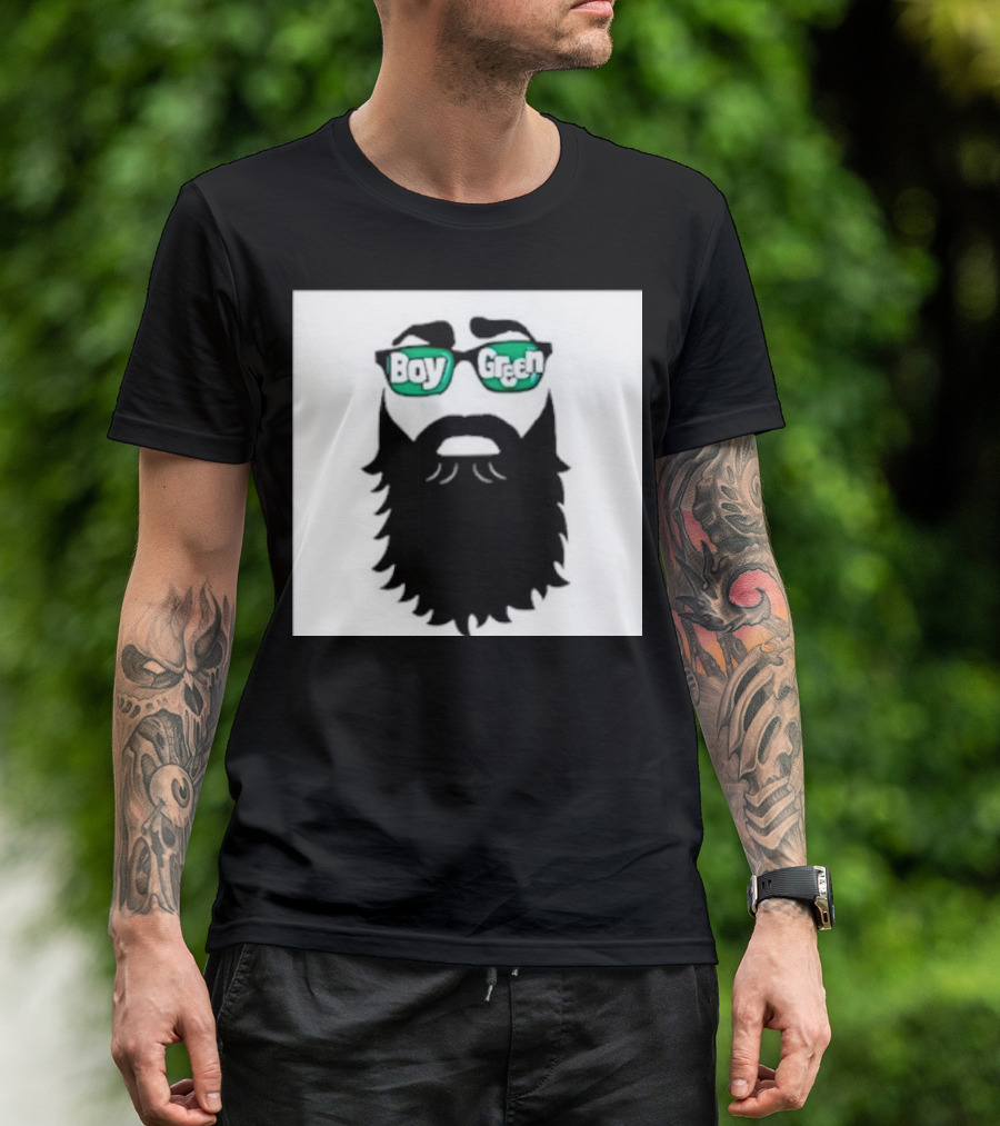 Boy Green Bearded Sunglasses T-Shirt