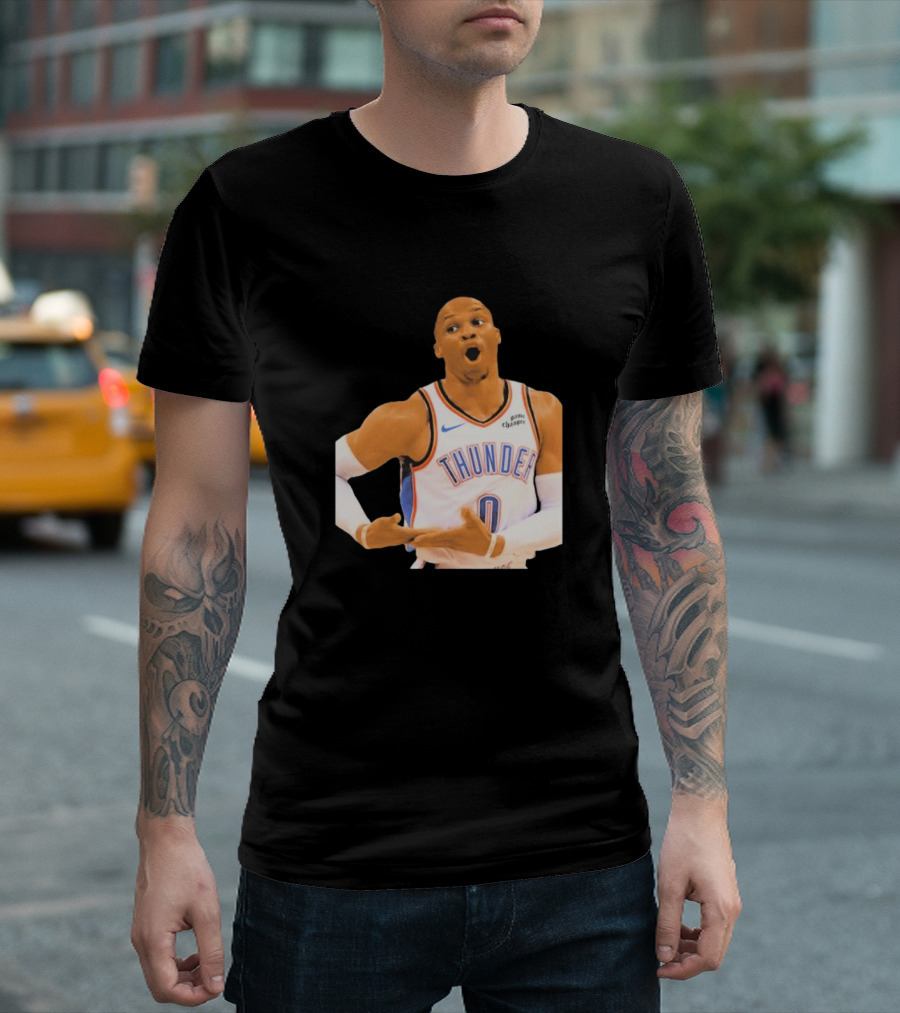 Thunder Rock The Baby Basketball Gesture Oklahoma City Thunder T-Shirt