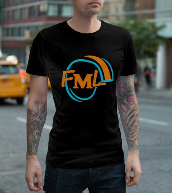 Miami Dolphins Fml Aqua Orange Football T-Shirt