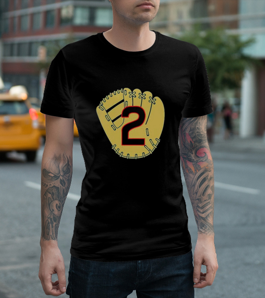 Nico Hoerner Baseball Glove Number 2 T-Shirt
