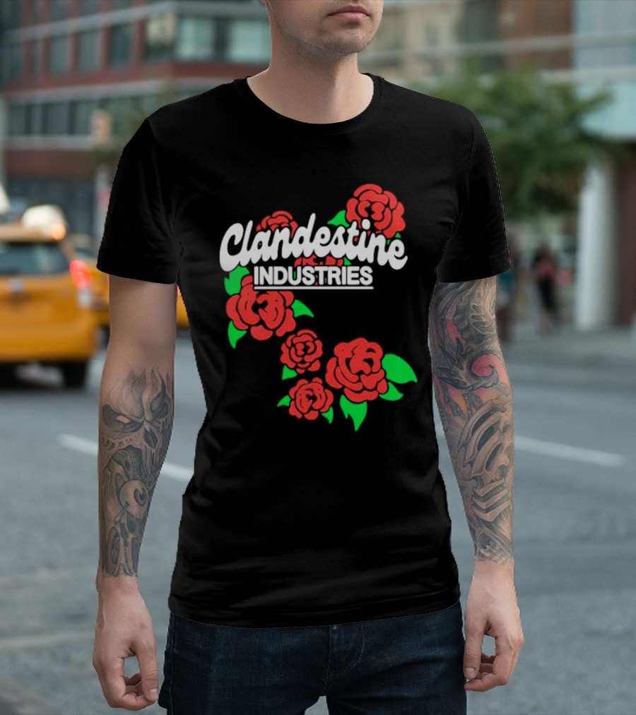 Clandestine Industries Red Roses T-Shirt