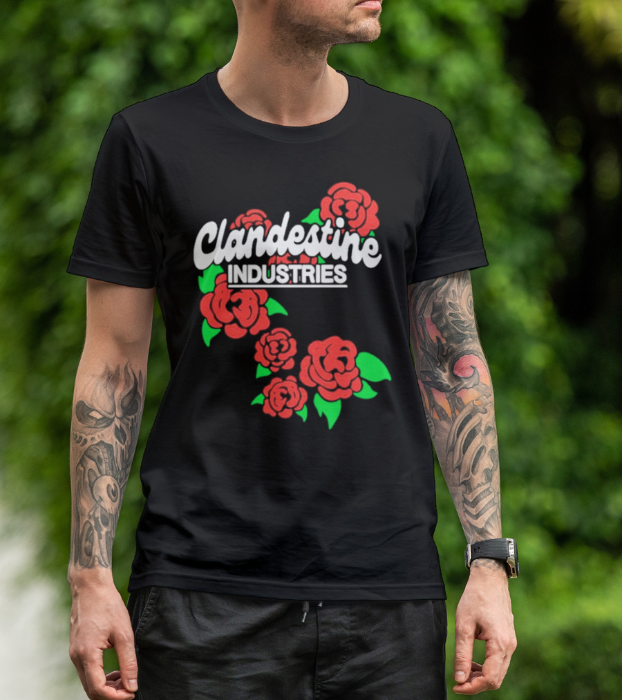 Clandestine Industries Red Roses T-Shirt