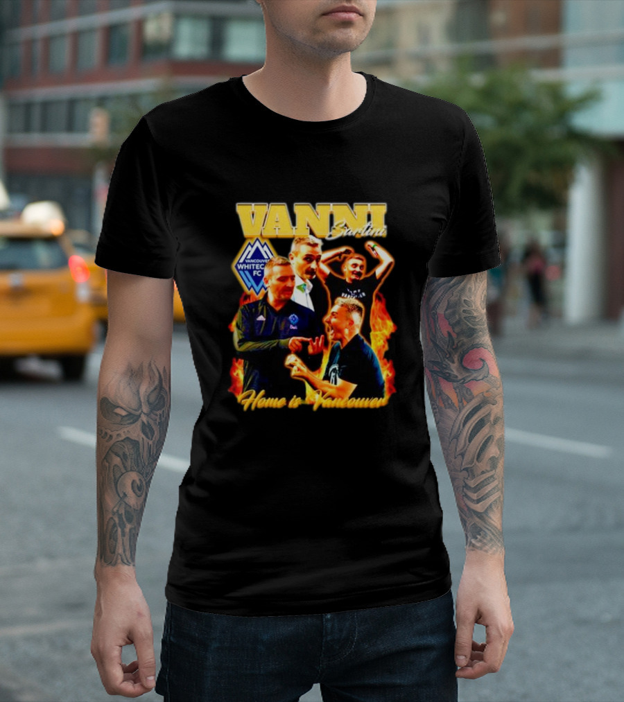 Vanni Sartini Vancouver Whitecaps FC Home is Vancouver Bootleg T-Shirt