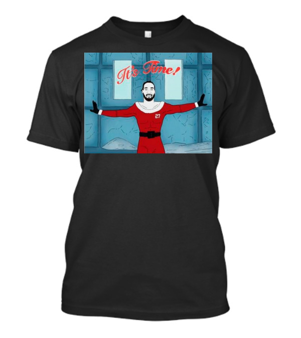 Dontae Johnson Santa It's Time In Red Suit With Number 27 T-Shirt