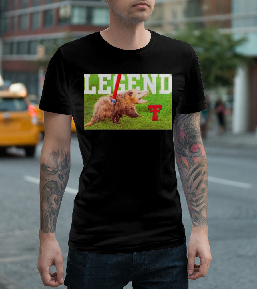 Opossum Legend Texas Tech Football T-Shirt