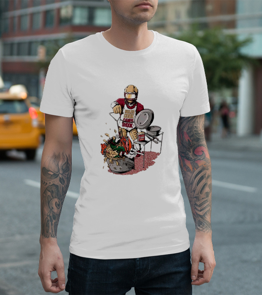 FSU Football Noles Cook Canes Shook Miami Hurricanes Rivalry T-Shirt