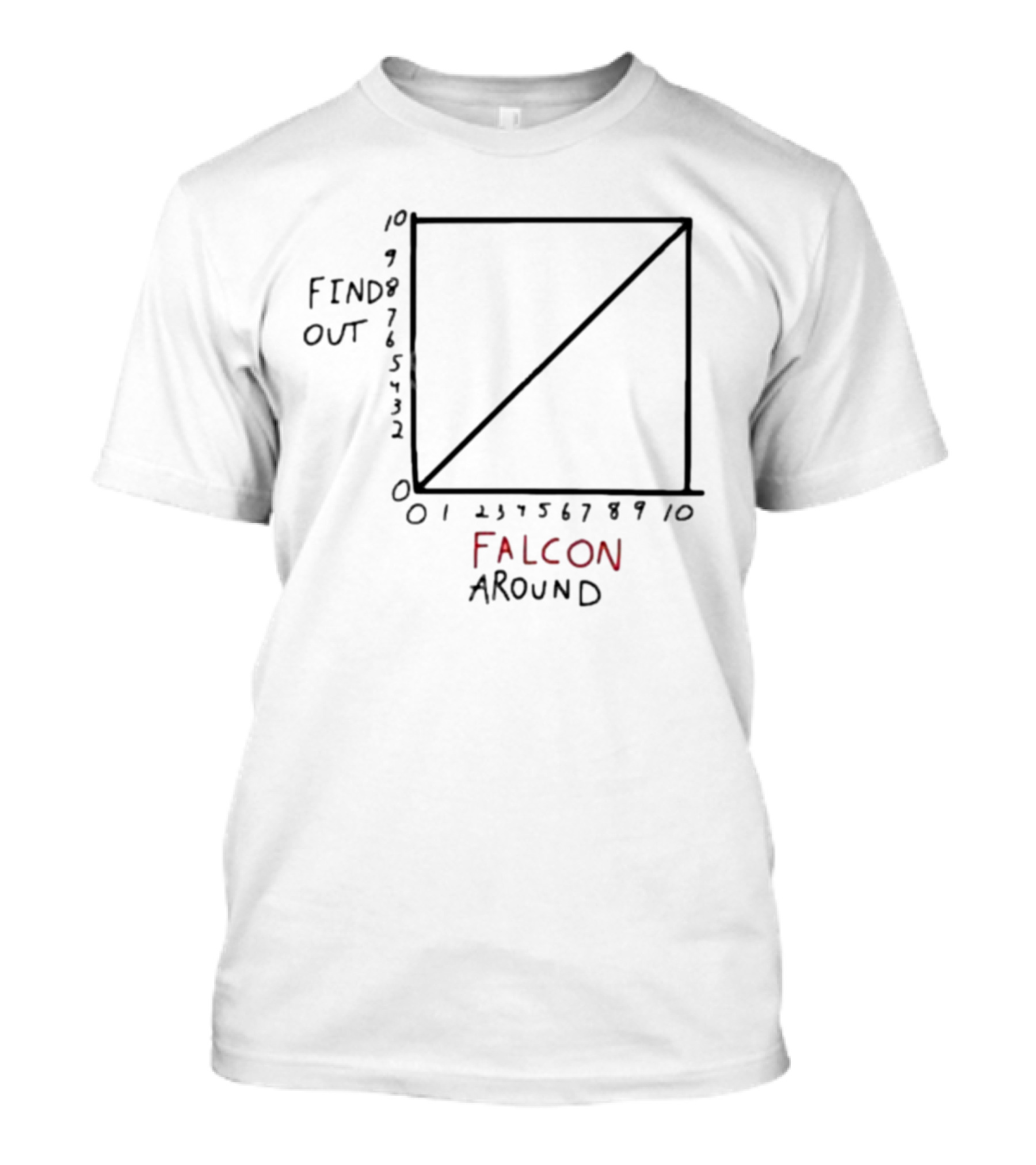Atlanta Falcons Falcon Around Find Out Diagram Analysis Chart T-Shirt
