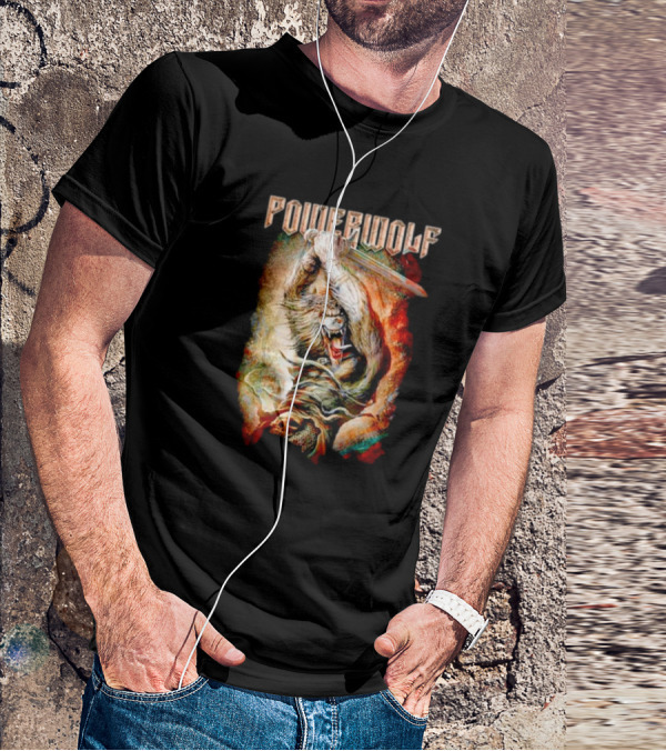 Powerwolf Wolves Of War Fearless Battle Charge T-Shirt