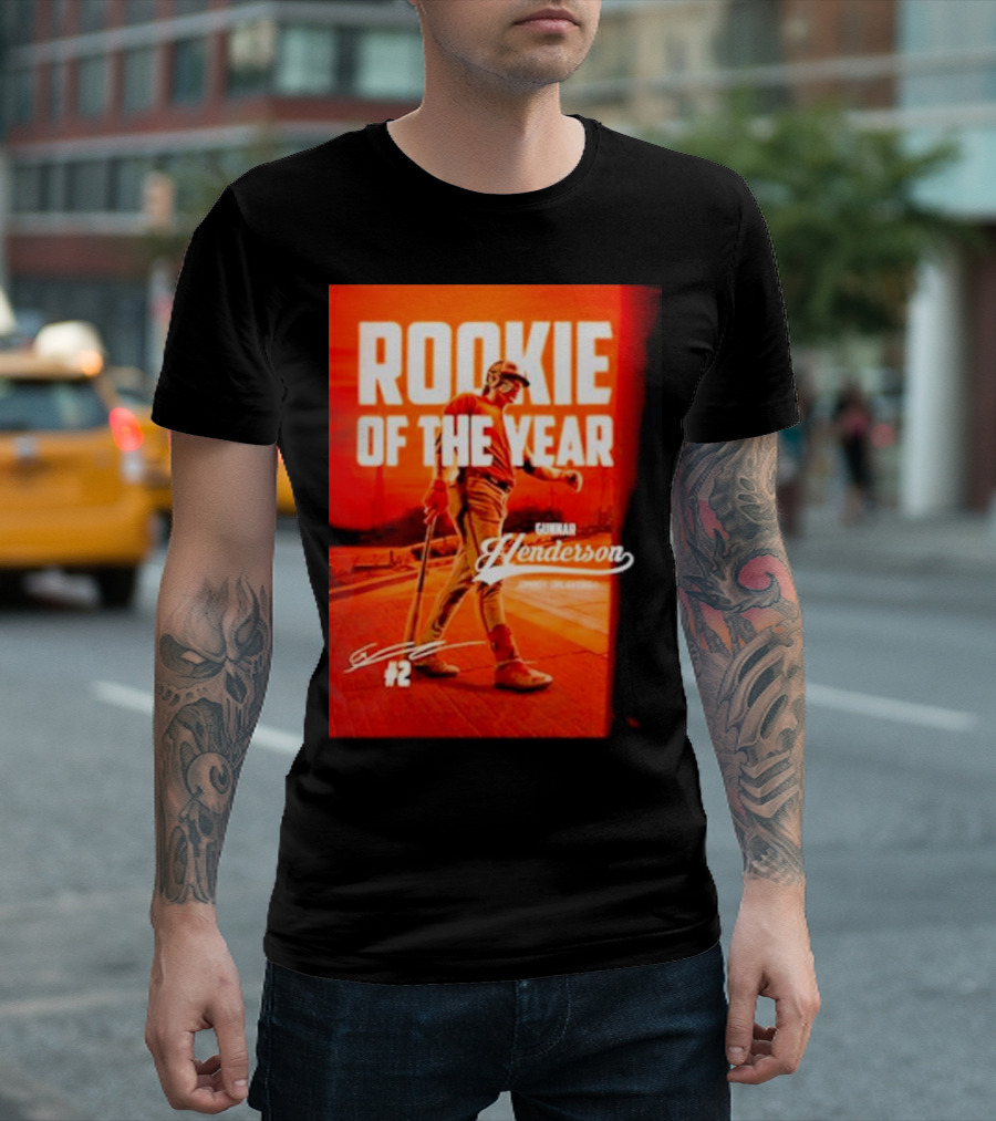 Gunnar Henderson #2 Rookie of the Year ’23 T-Shirt