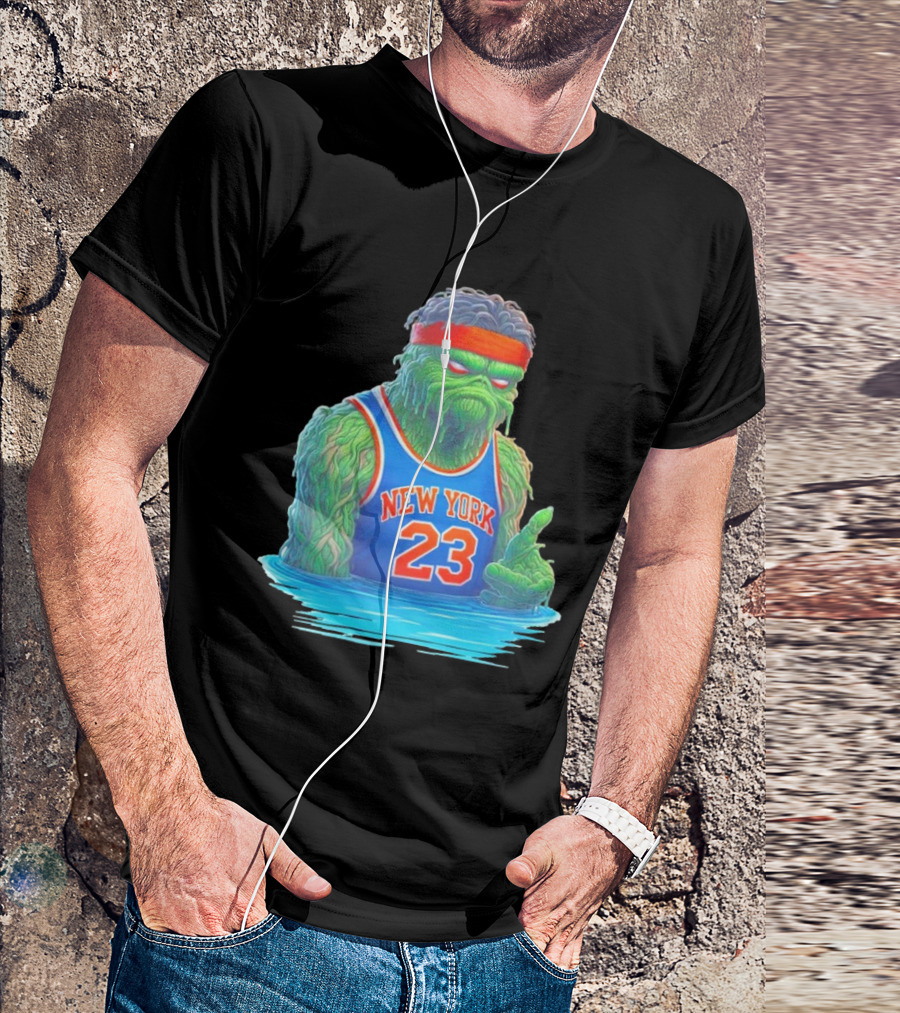 Mitchell Robinson New York Knicks Blockness Monster 23 Iconic Monster T-Shirt