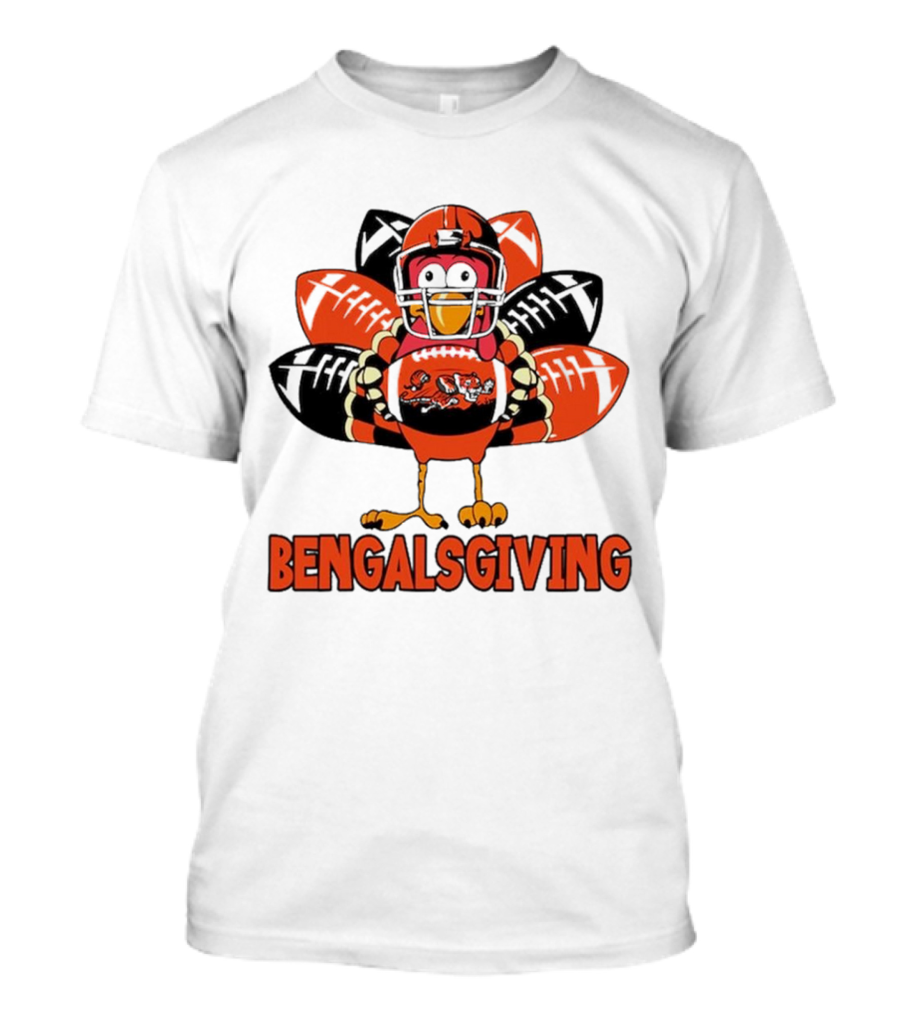 Bengalsgiving Cincinnati Bengals Thanksgiving Turkey Football T-Shirt