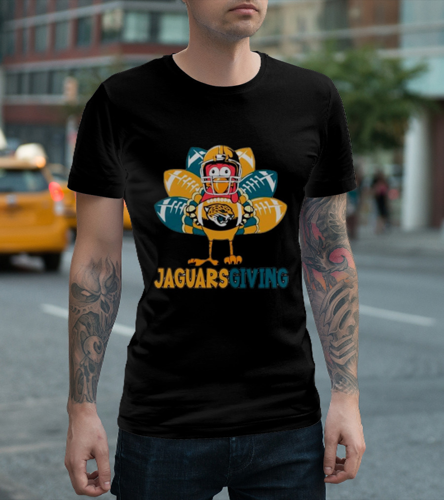 Jaguarsgiving Thanksgiving Jacksonville Jaguars Turkey T-Shirt