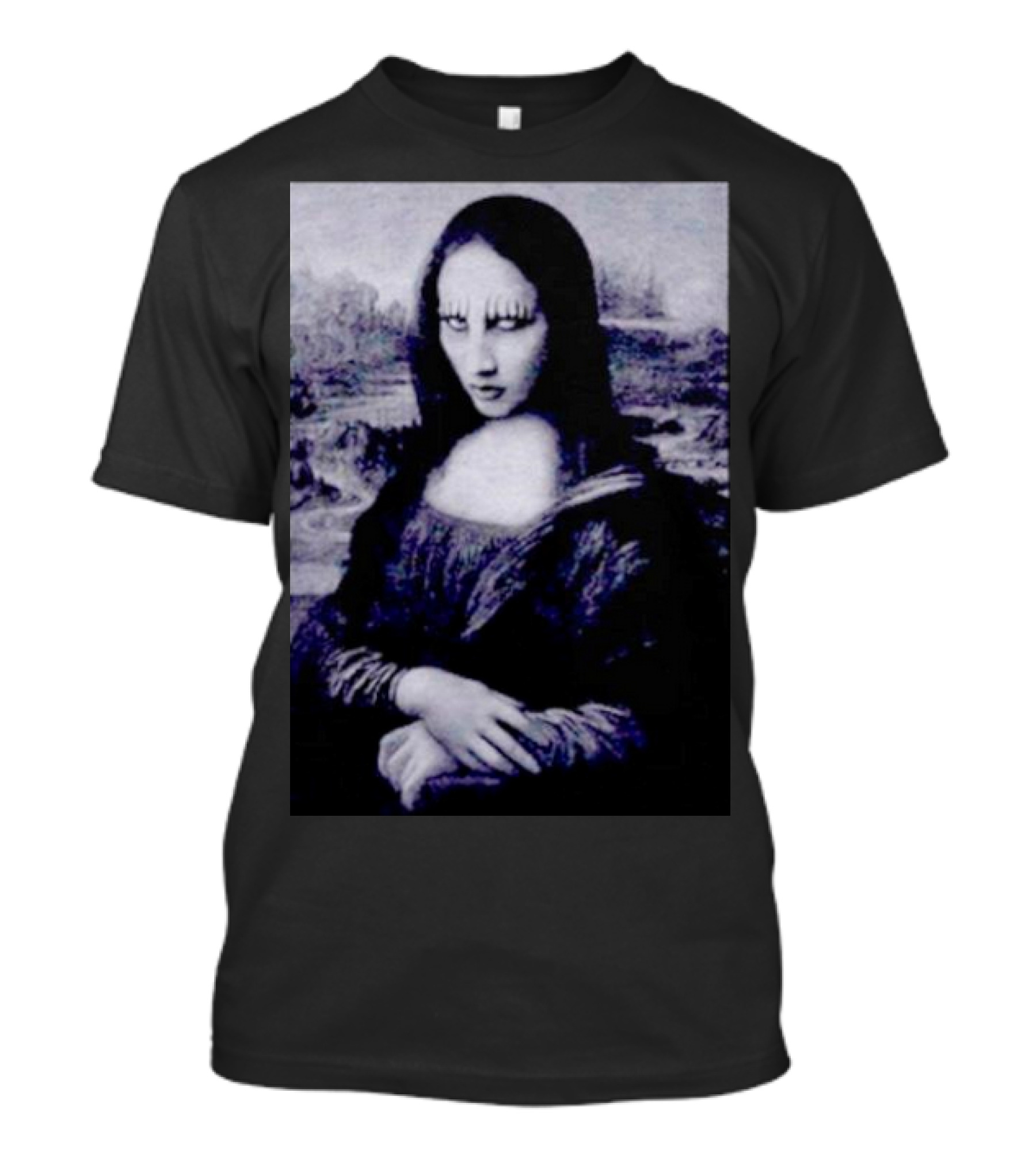 Mona Manson Gothic Pop Art Painting Fusion T-Shirt
