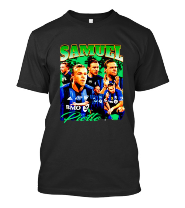 Samuel Piette Soccer Montage BMO Blue Jersey T-Shirt