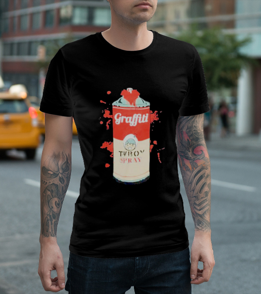 Graffiti TV Boy Spray Can Art Shawn Stockman T-Shirt