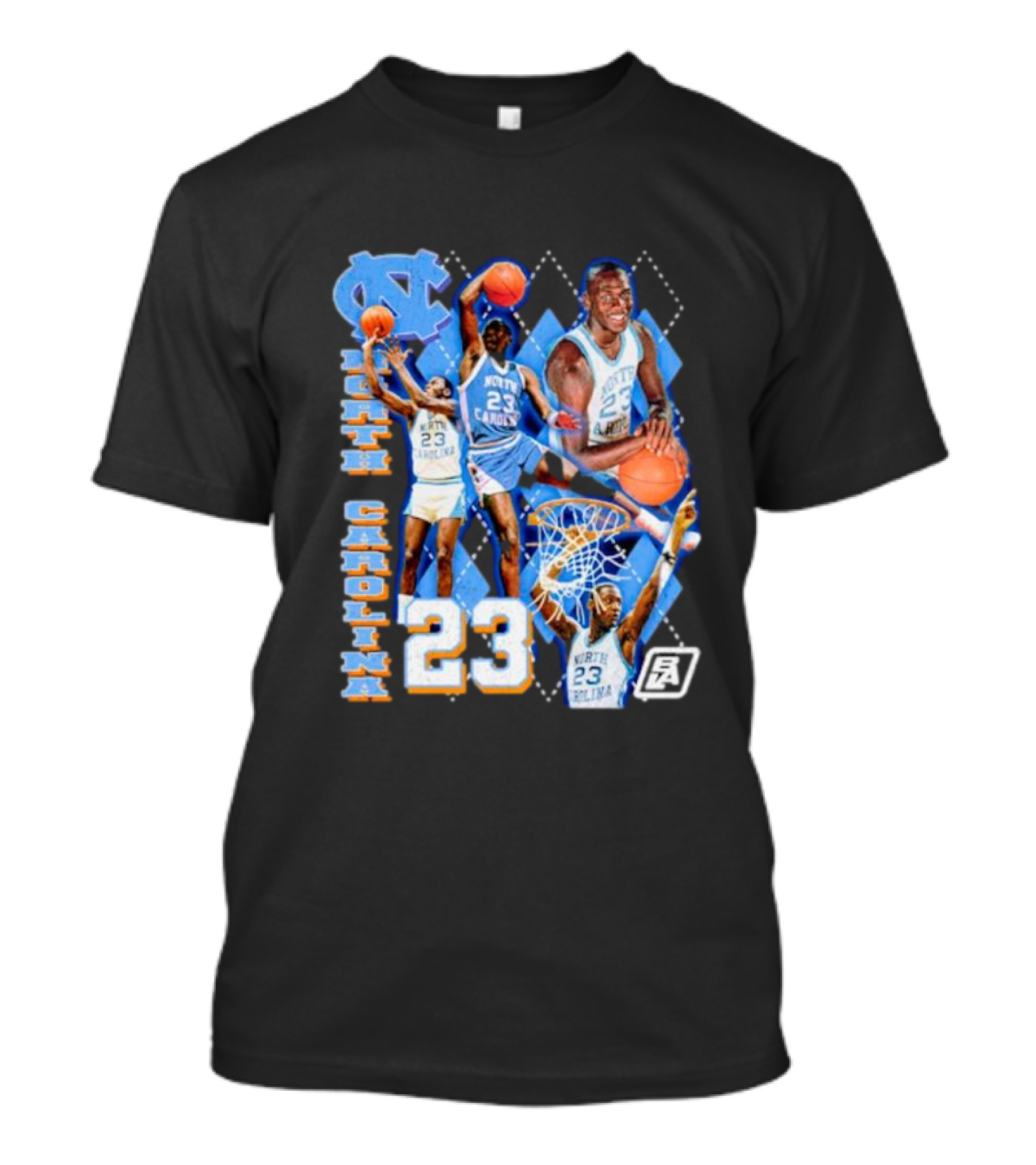 North Carolina 23 Michael Jordan UNC Basketball NCAA T-Shirt