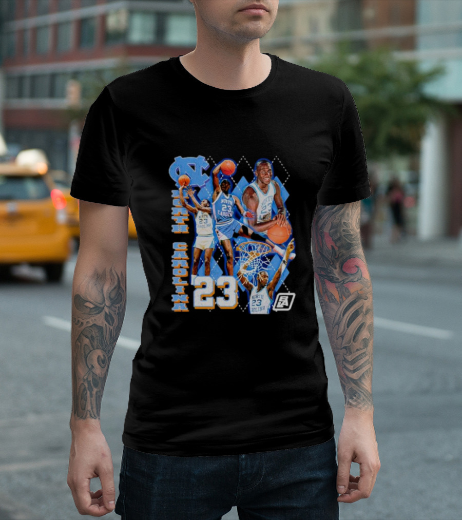North Carolina 23 Michael Jordan UNC Basketball NCAA T-Shirt